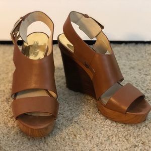 Michael Kors Wedges Leather/Wood US10